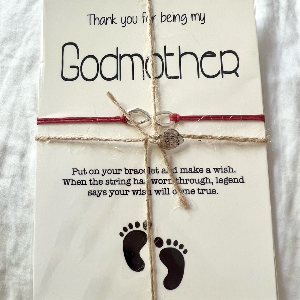 Red Infinity Godmother String Bracelet